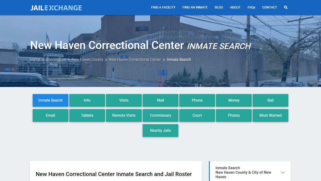 New Haven Correctional Center Inmate Search - Jail Exchange